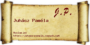 Juhász Paméla névjegykártya